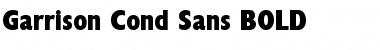 Download Garrison Cond. Sans BOLD Font