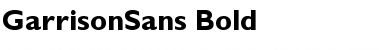 Download GarrisonSans-Bold Regular Font