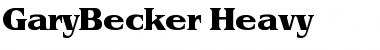Download GaryBecker-Heavy Regular Font