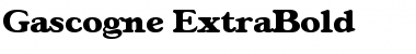 Download Gascogne-ExtraBold Regular Font