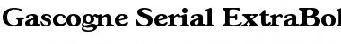 Download Gascogne-Serial-ExtraBold Regular Font