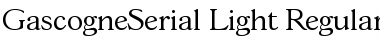 Download GascogneSerial-Light Regular Font