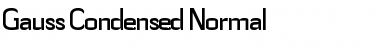 Download Gauss-Condensed Normal Font Title Preview