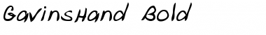 Download GavinsHand Bold Font Title Preview