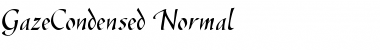 Download GazeCondensed Normal Font Title Preview