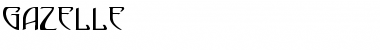 Download GAZELLE Regular Font Title Preview
