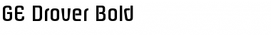 Download GE Drover Bold Font Title Preview