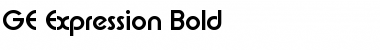 Download GE Expression Bold Font Title Preview