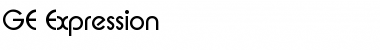 Download GE Expression Regular Font Title Preview