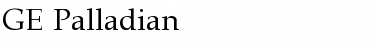 Download GE Palladian Regular Font Title Preview