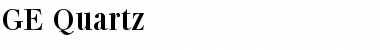 Download GE Quartz Regular Font Title Preview