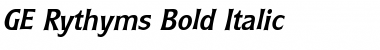 Download GE Rythyms Bold Italic Font Title Preview