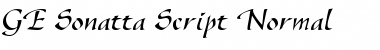 Download GE Sonatta Script Normal Font
