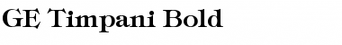 Download GE Timpani Bold Font Title Preview