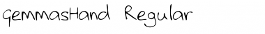 Download GemmasHand Regular Font Title Preview