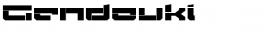Download Gendouki Regular Font Title Preview