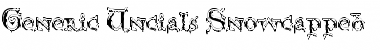 Download Generic Uncials 'Snowcapped' Regular Font Title Preview