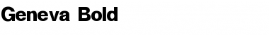 Download Geneva Bold Font Title Preview