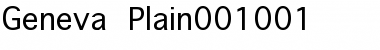 Download Geneva Plain Font Title Preview
