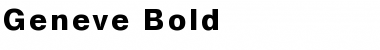 Download Geneve Bold Font Title Preview