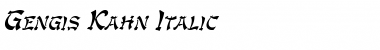 Download Gengis Kahn Italic Font Title Preview