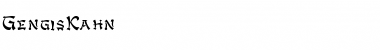Download GengisKahn Regular Font Title Preview