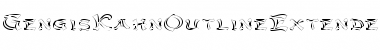 Download GengisKahnOutlineExtended Regular Font Title Preview