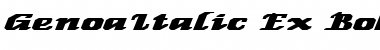 Download GenoaItalic Ex Bold Bold Font Title Preview