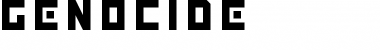 Download GENOCIDE Regular Font Title Preview