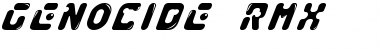Download GENOCIDE_RMX Regular Font Title Preview
