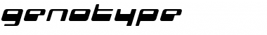 Download genotype Regular Font Title Preview