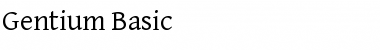 Download Gentium Basic Regular Font Title Preview