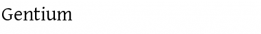 Download Gentium Regular Font Title Preview