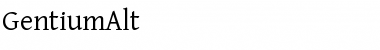 Download GentiumAlt Regular Font Title Preview