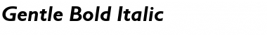 Download Gentle Bold Italic Font Title Preview