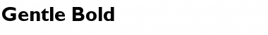 Download Gentle Bold Font Title Preview