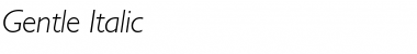Download Gentle Italic Font Title Preview