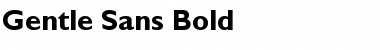 Download Gentle Sans Bold Font Title Preview