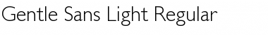 Download Gentle Sans Light Regular Font Title Preview