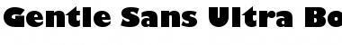 Download Gentle Sans Ultra Bold Regular Font Title Preview