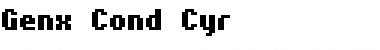 Download Genx Cond Cyr Regular Font Title Preview