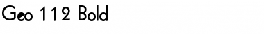 Download Geo 112 Bold Font Title Preview