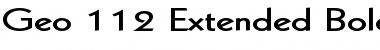 Download Geo 112 Extended Bold Font Title Preview