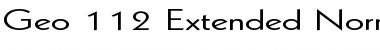 Download Geo 112 Extended Normal Font Title Preview