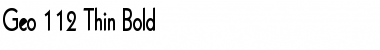 Download Geo 112 Thin Bold Font Title Preview
