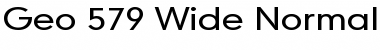 Download Geo 579 Wide Normal Font Title Preview