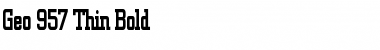Download Geo 957 Thin Bold Font Title Preview
