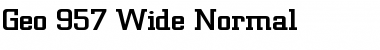 Download Geo 957 Wide Normal Font Title Preview
