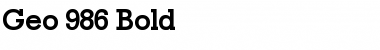 Download Geo 986 Bold Font Title Preview