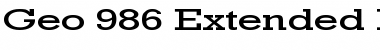 Download Geo 986 Extended Normal Font Title Preview